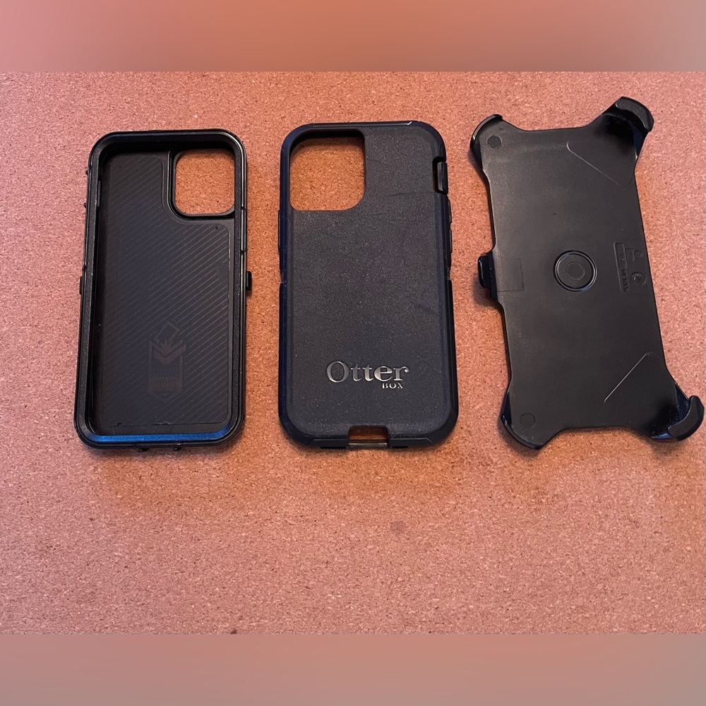 OtterBox Midnight Black Phone Case Set for IPhone 12 Mini